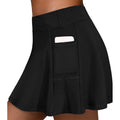 Women's Tennis Skirt with Pockets - High-Waisted Athletic Skirt for Golf & Running