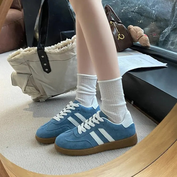 Women's Casual Walking Sneakers - Fashion Flat Vulcanized Shoes for Outdoor Activities