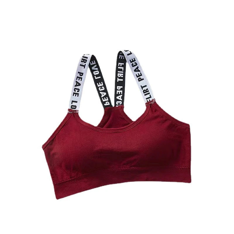 Women's Performance Sports Bra - Padded Push-Up Fitness Top for Gym & Yoga