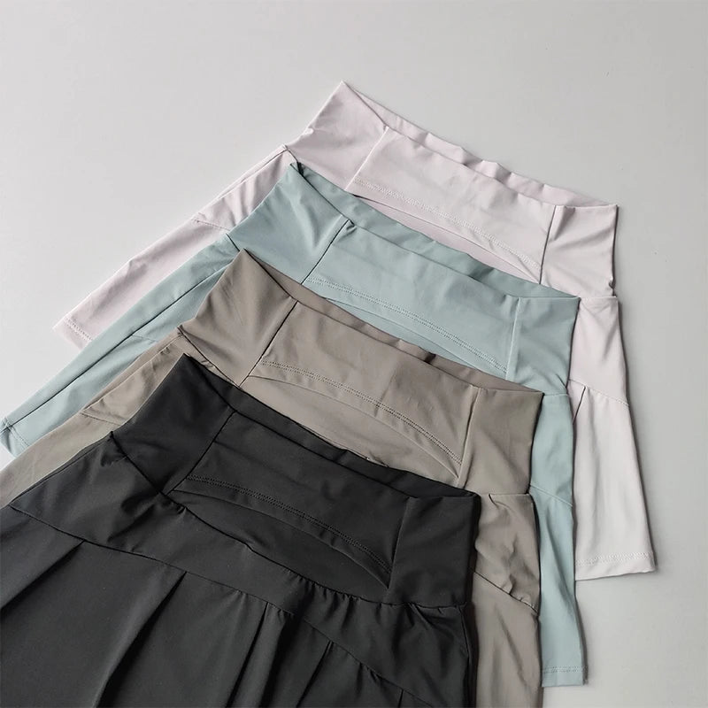 Women's High-Waisted Athletic Skirt - Quick-Dry Sports Skirt for Tennis, Golf & Running