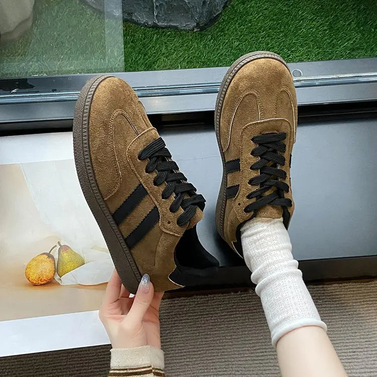 Women's Casual Walking Sneakers - Fashion Flat Vulcanized Shoes for Outdoor Activities