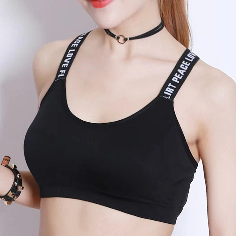 Women's Performance Sports Bra - Padded Push-Up Fitness Top for Gym & Yoga