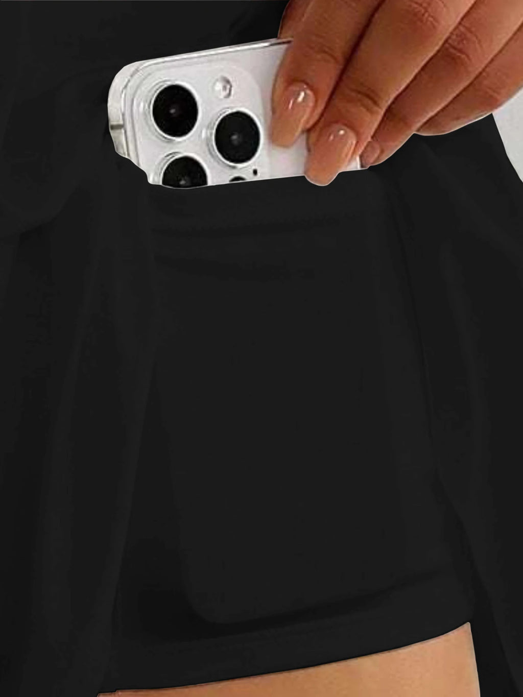 Women's Athletic Tennis Skirt - Quick-Dry Sports Skirt with Phone Pocket