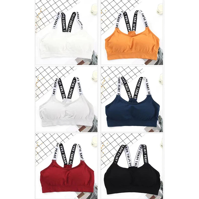 Women's Performance Sports Bra - Padded Push-Up Fitness Top for Gym & Yoga