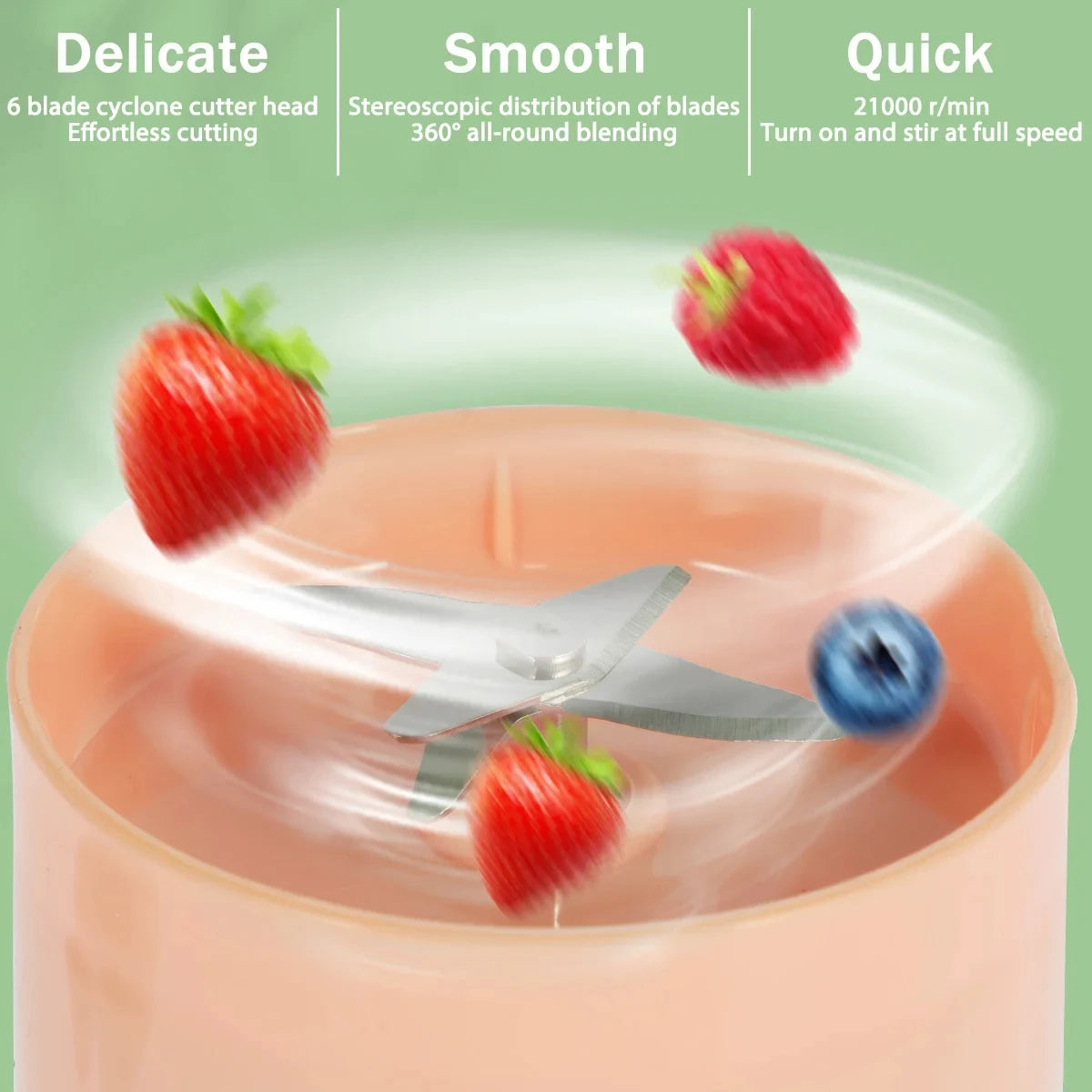 Portable USB Rechargeable Mini Blender