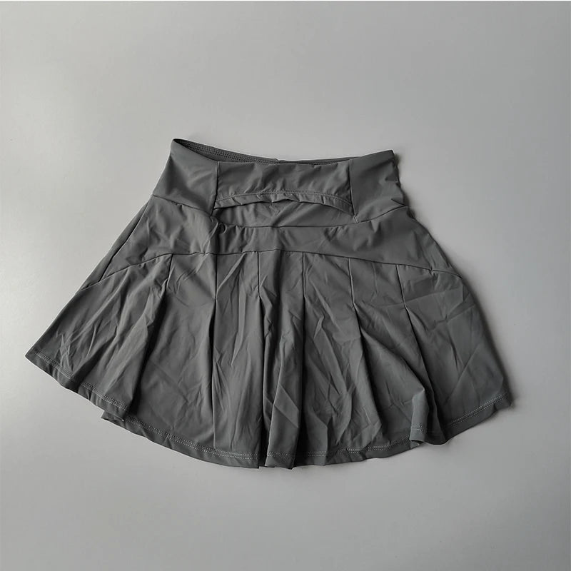 Women's High-Waisted Athletic Skirt - Quick-Dry Sports Skirt for Tennis, Golf & Running