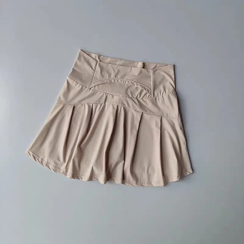 Women's High-Waisted Athletic Skirt - Quick-Dry Sports Skirt for Tennis, Golf & Running