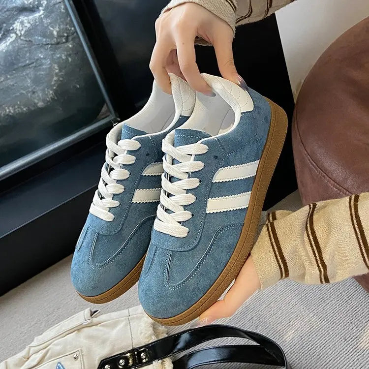 Women's Casual Walking Sneakers - Fashion Flat Vulcanized Shoes for Outdoor Activities