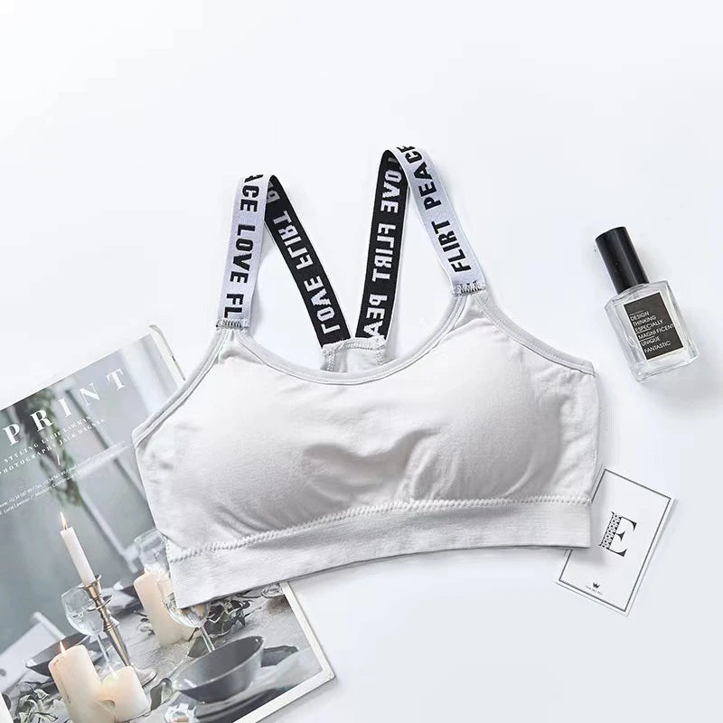 Women's Performance Sports Bra - Padded Push-Up Fitness Top for Gym & Yoga