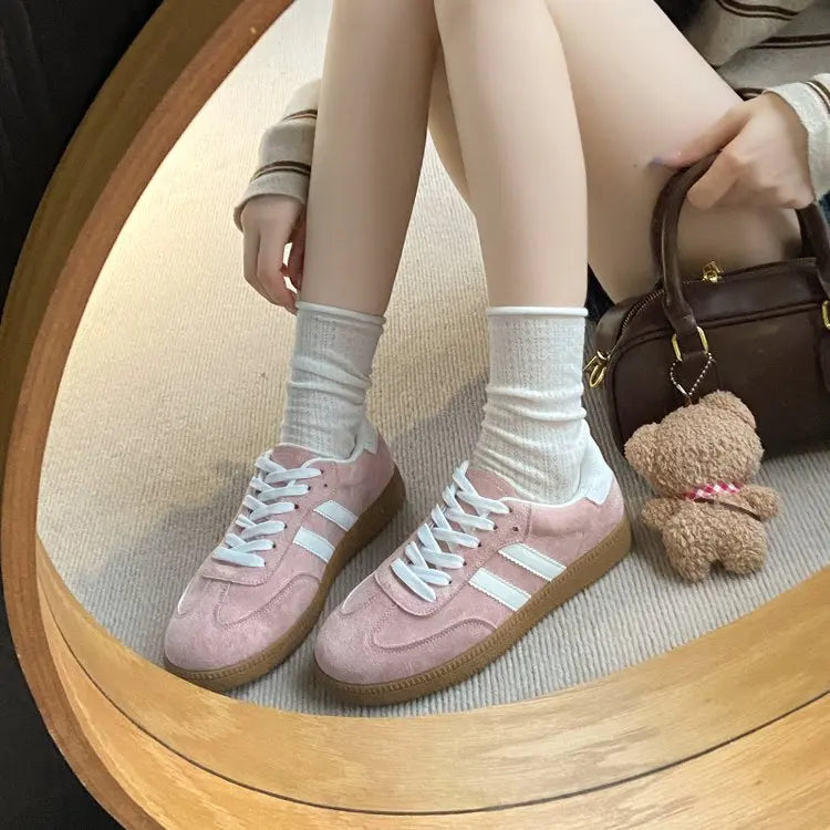 Women's Casual Walking Sneakers - Fashion Flat Vulcanized Shoes for Outdoor Activities