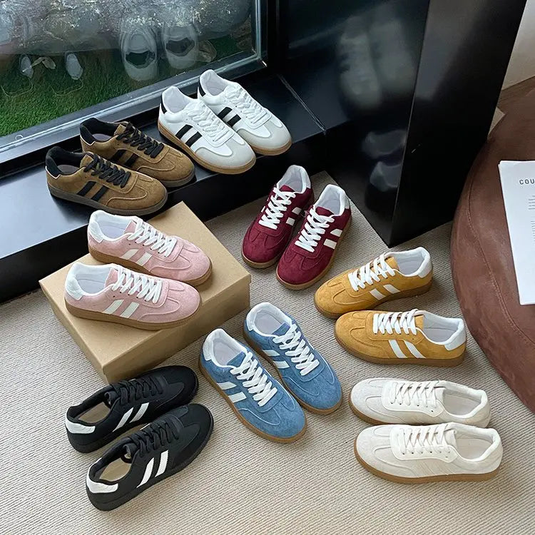 Women's Casual Walking Sneakers - Fashion Flat Vulcanized Shoes for Outdoor Activities