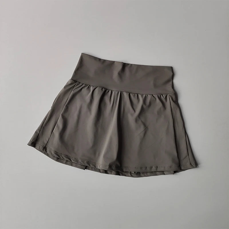 Women's High-Waisted Athletic Skirt - Quick-Dry Sports Skirt for Tennis, Golf & Running