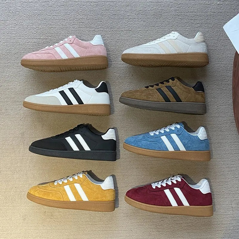 Women's Casual Walking Sneakers - Fashion Flat Vulcanized Shoes for Outdoor Activities
