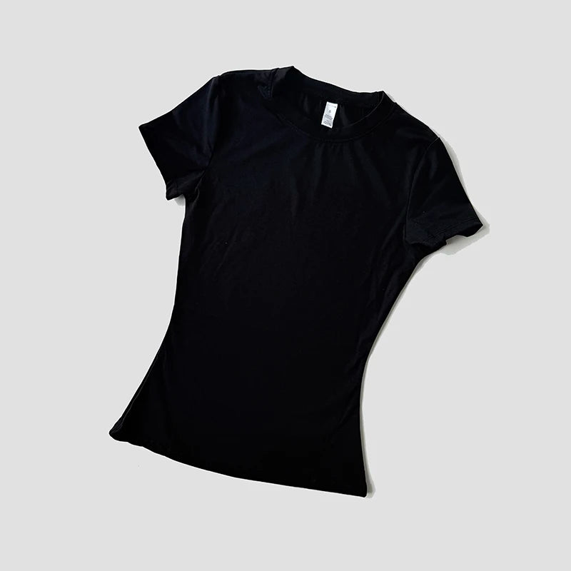 Women's Seamless Yoga Top - Short Sleeve Performance Fitness Shirt