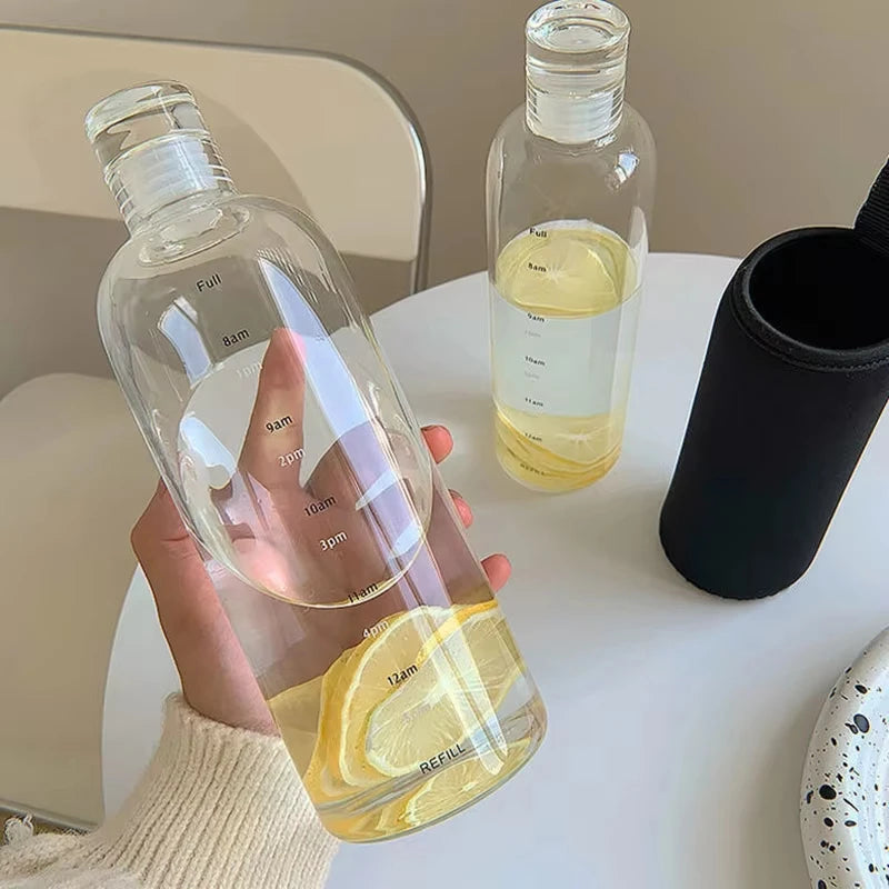 Transparent Plastic Sports Water Bottle