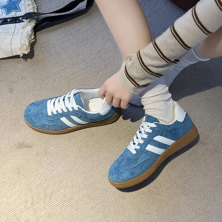 Women's Casual Walking Sneakers - Fashion Flat Vulcanized Shoes for Outdoor Activities