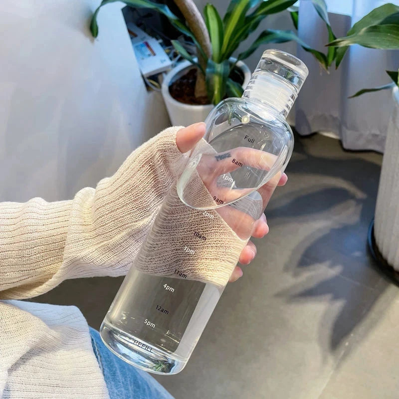 Transparent Plastic Sports Water Bottle