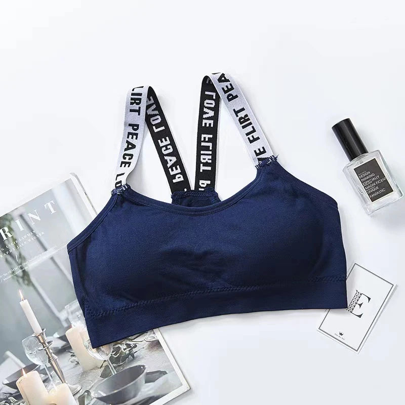 Women's Performance Sports Bra - Padded Push-Up Fitness Top for Gym & Yoga