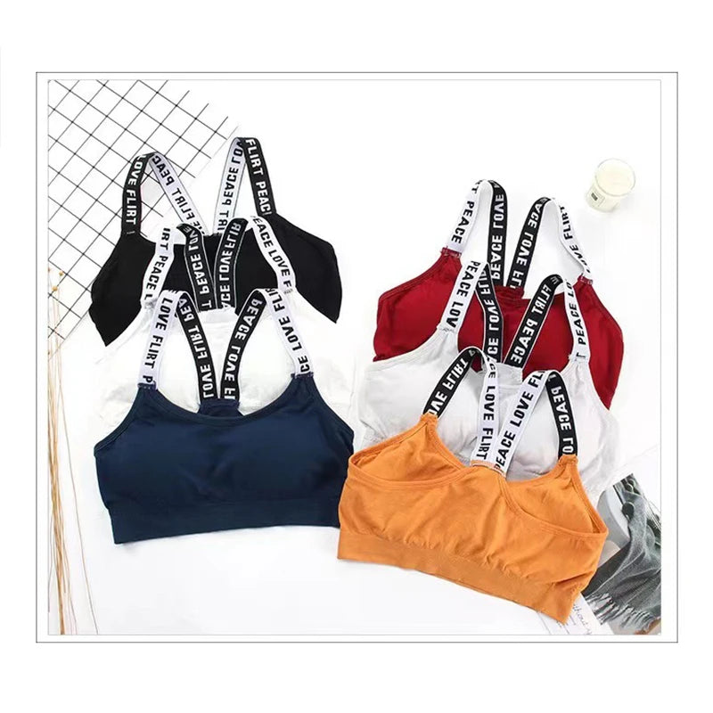 Women's Performance Sports Bra - Padded Push-Up Fitness Top for Gym & Yoga