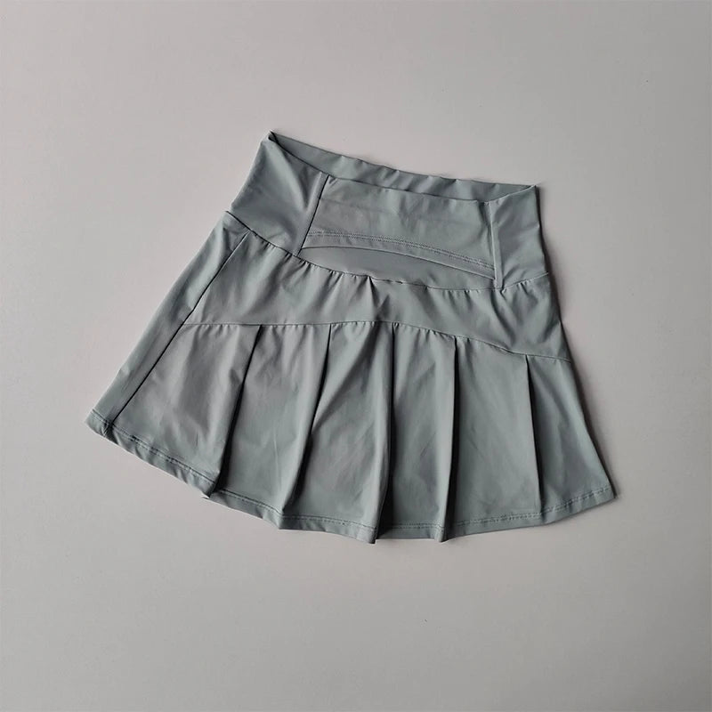 Women's High-Waisted Athletic Skirt - Quick-Dry Sports Skirt for Tennis, Golf & Running
