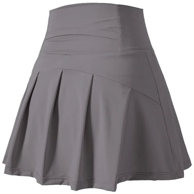 Women's High-Waisted Athletic Skirt - Quick-Dry Sports Skirt for Tennis, Golf & Running