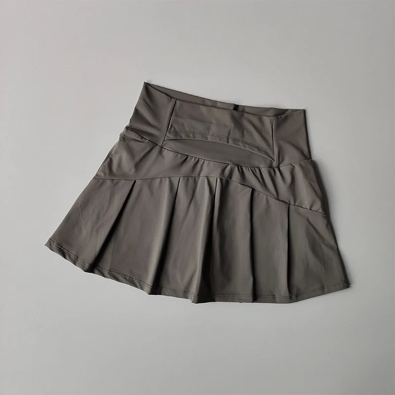 Women's High-Waisted Athletic Skirt - Quick-Dry Sports Skirt for Tennis, Golf & Running