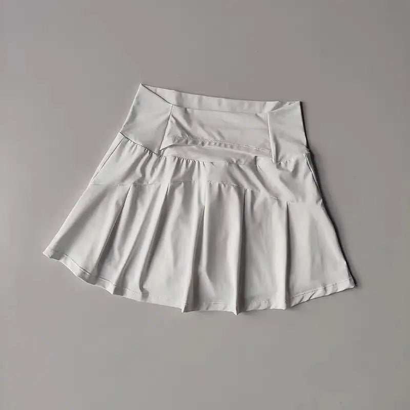 Women's High-Waisted Athletic Skirt - Quick-Dry Sports Skirt for Tennis, Golf & Running