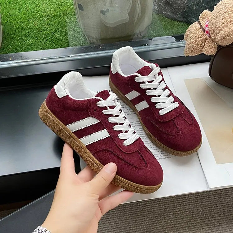 Women's Casual Walking Sneakers - Fashion Flat Vulcanized Shoes for Outdoor Activities