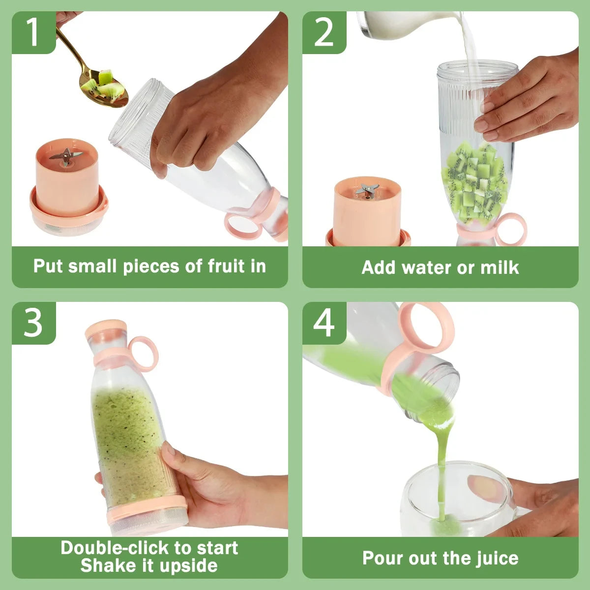 Portable USB Rechargeable Mini Blender