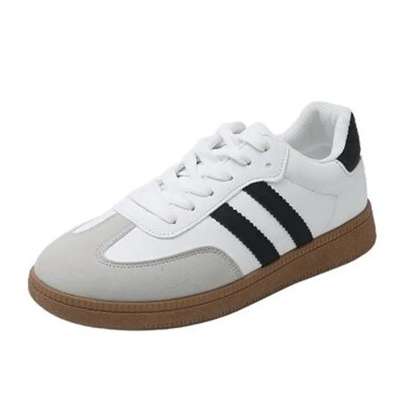 Women's Casual Walking Sneakers - Fashion Flat Vulcanized Shoes for Outdoor Activities